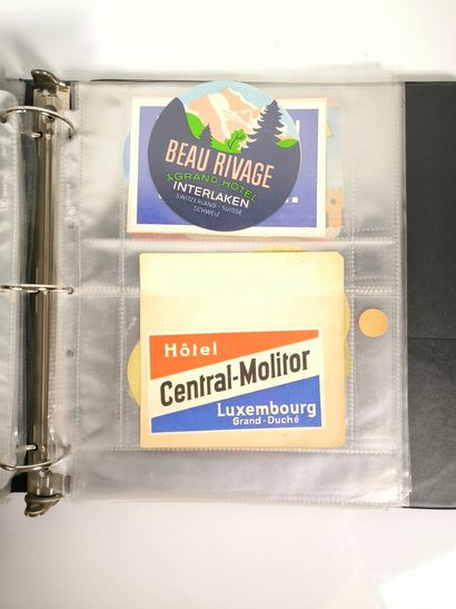 [Hotels]. Collection of 363 original hotel...