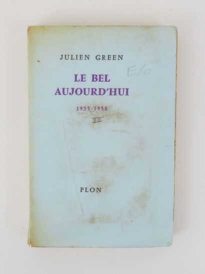 GREEN (Julien). Le Bel Aujourd'hui. 1955-1958....