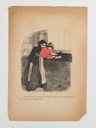 STEINLEN. Dans la Vie. Cent dessins en couleurs....