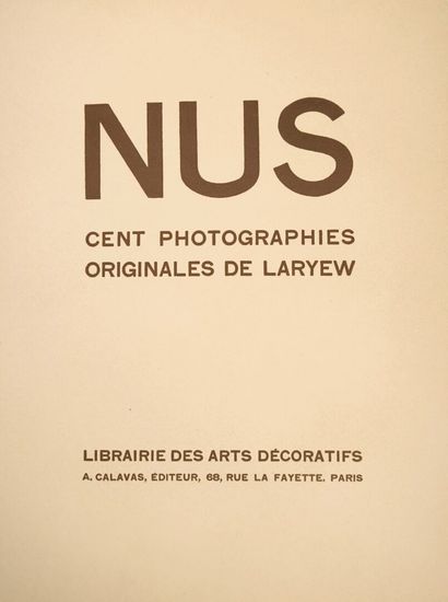 LARYEW (Stanislaw WALERY)... Nudes. One hundred...