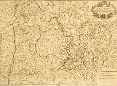 Map of Dauphiné, 1728. 52 x 71 cm. Rod
