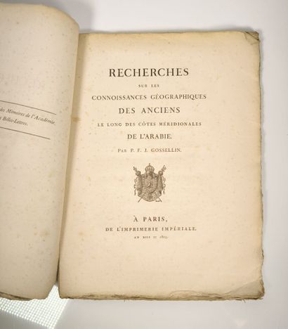 GOSSELLIN (P. F. J.). Recherches sur les...