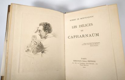 MONTESQUIOU (Robert de). Les Délices de Capharnaüm....