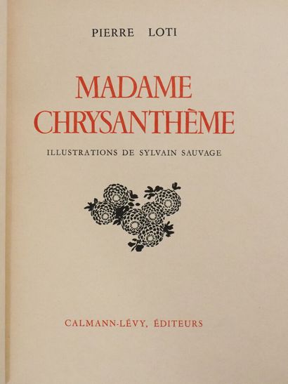 SAUVAGE (Sylvain) & LOTI (Pierre). Madame...