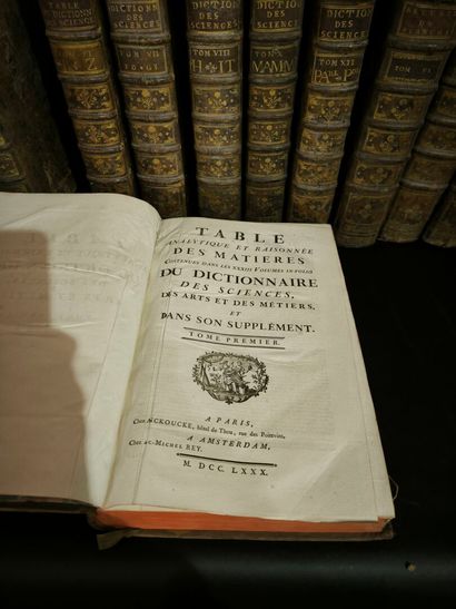 Encyclopedia. Set of 15 disparate in-folio...
