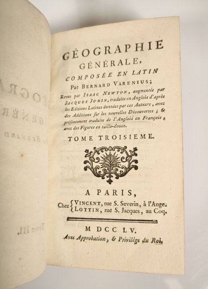VARENIUS (Bernard). Géographie générale,...