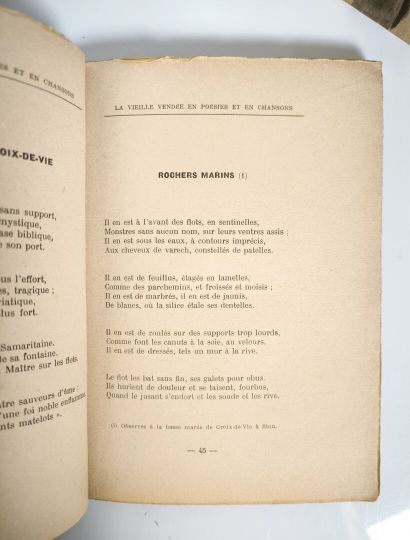 VENDEE. Lot : 
- BOURGEOIS (Georges) - Vieilles...