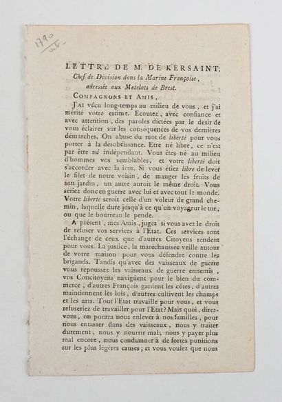 KERSAINT (Guy-Armand Simon de Coëtnempren,...