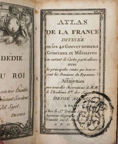 [DESNOS]. Atlas de la France divisée en ses...