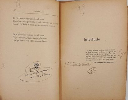 MORÉAS (Jean). Les Cantilènes (1883-1886)....