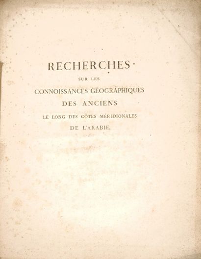 GOSSELLIN (P. F. J.). Recherches sur les...