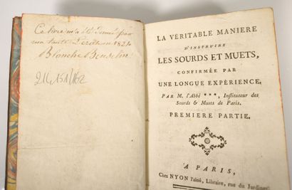 [L'ÉPÉE (Charles-Michel de)]. La Véritable...