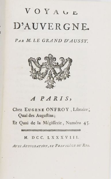 Vulcanology - LE GRAND D'AUSSY (Pierre Jean-Baptiste)....