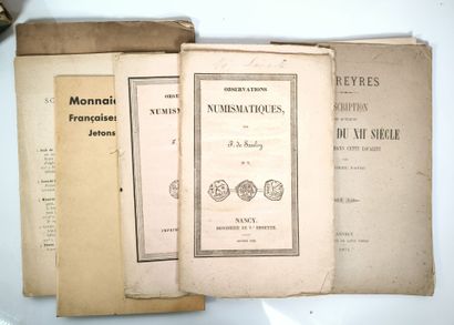 NUMISMATICS. Set of books and sales catalogs:...