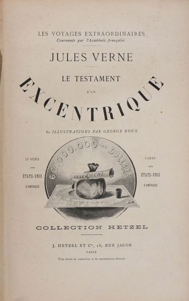 VERNE (Jules). Le Testament d'un excentrique....