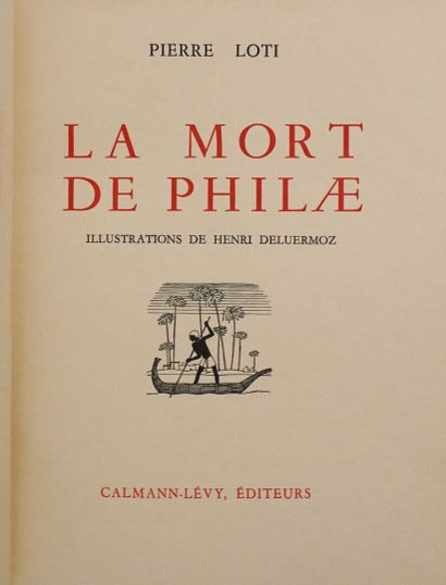 DELUERMOZ (Henri) & LOTI (Pierre). La Mort...