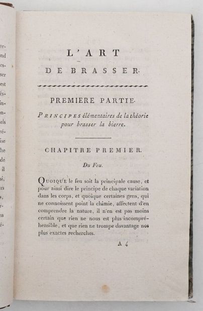 COMBRUNE (Michael). L'art de brasser renfermant...