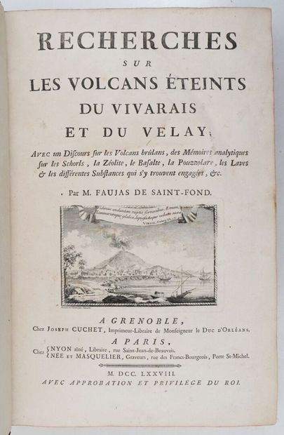 Vulcanology - FAUJAS DE SAINT FOND (B.)....
