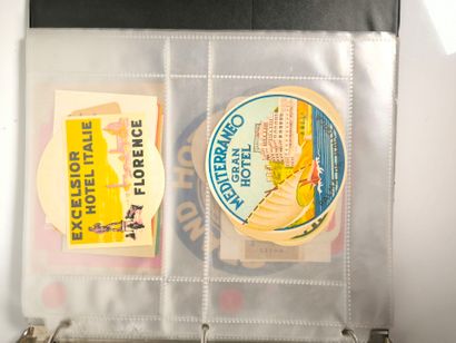 [Hotels]. Collection of 363 original hotel...
