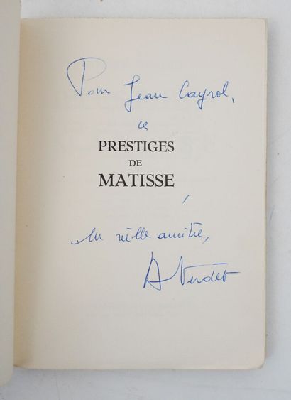 VERDET (André), Prestiges de MATISSE. Paris,...