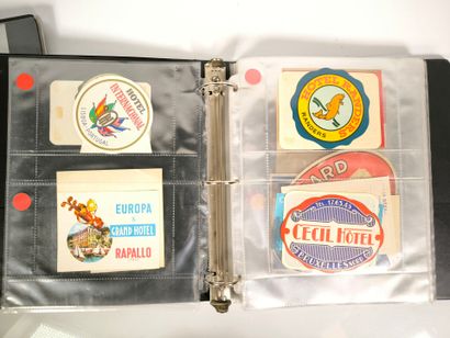 [Hotels]. Collection of 363 original hotel...