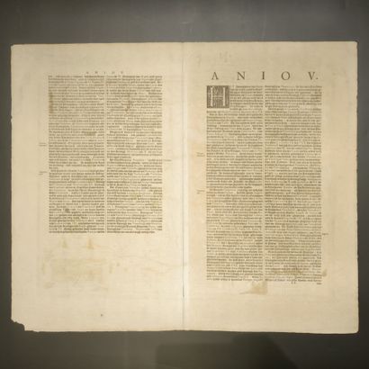 [JANSSON]. Le Duché d Anjou. Amsterdam. Jansson....