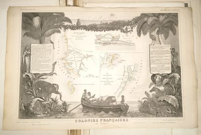 Afrique. Important ensemble de 45 cartes...