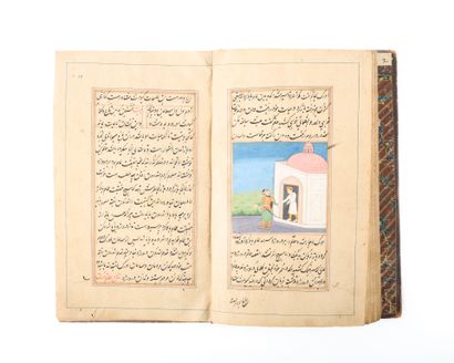 . Manuscrit illustré du Hatemnamah
Encre,...