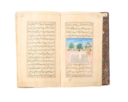 . Manuscrit illustré du Hatemnamah
Encre,...