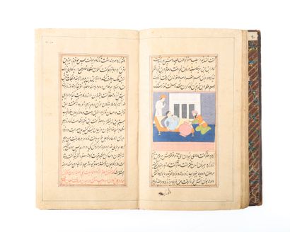 . Manuscrit illustré du Hatemnamah
Encre,...