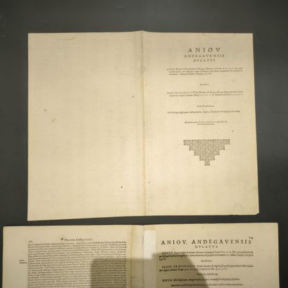 [MERCATOR]. Aniou. [1597]. Carte gravée en...