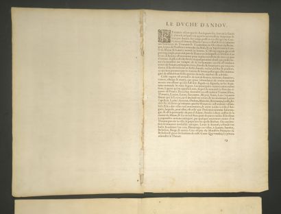 GUYET. Anjou. Andegavensium ditionis vera...