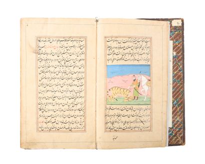 . Manuscrit illustré du Hatemnamah
Encre,...