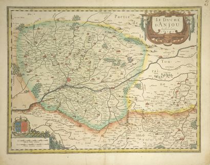 Le Duché d'Anjou. Amsterdam. sn. 1630. Carte...