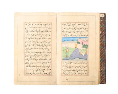 . Manuscrit illustré du Hatemnamah
Encre,...