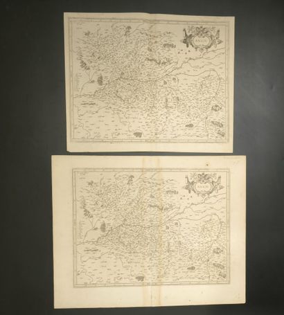 [MERCATOR]. Aniou. [1597]. Carte gravée en...