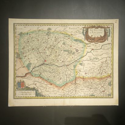 Le Duché d'Anjou. Amsterdam. sn. 1630. Carte...