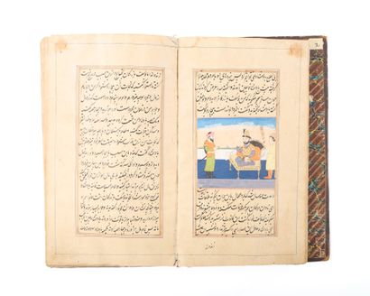 . Manuscrit illustré du Hatemnamah
Encre,...