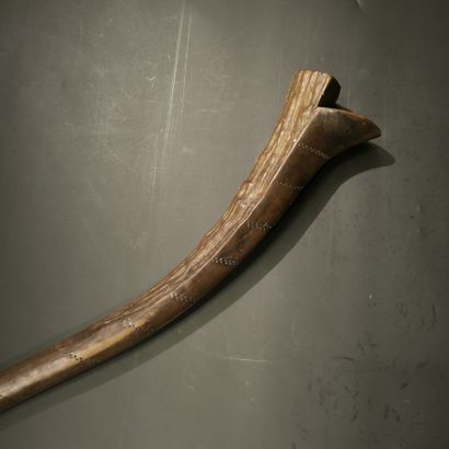 . ILES FIDJI.
Bois dur et dense, patine d'usage.
Importante...