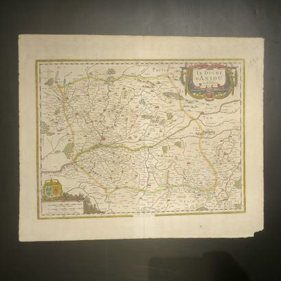 [JANSSON]. Le Duché d Anjou. Amsterdam. Jansson....