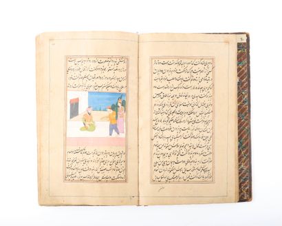 . Manuscrit illustré du Hatemnamah
Encre,...