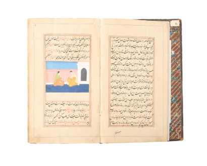 . Manuscrit illustré du Hatemnamah
Encre,...