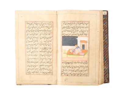 . Manuscrit illustré du Hatemnamah
Encre,...