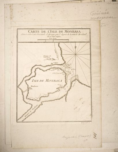 Afrique. Important ensemble de 45 cartes...