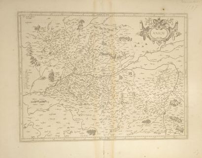 [MERCATOR]. Aniou. [1597]. Carte gravée en...