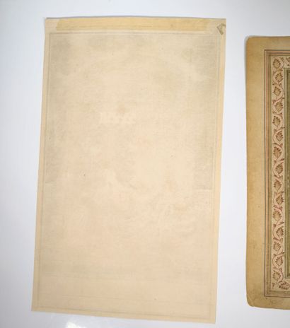 Ensemble de folios enluminés du Cachemire
Encre,...