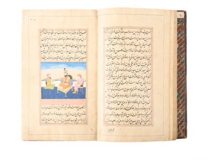 . Manuscrit illustré du Hatemnamah
Encre,...