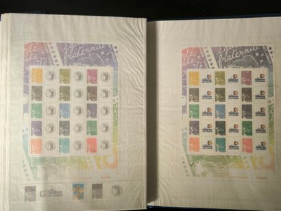 France. In 9 large binders, collection of...