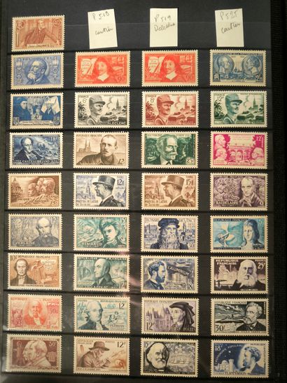 France. In 9 large binders, collection of...