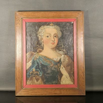 Ecole française du XVIIIème. Portrait d'une...